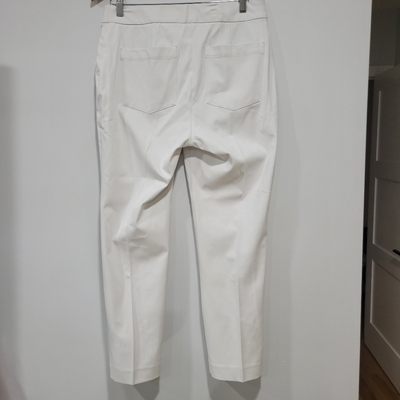 SPANX Silver Lining Classic White Slim Straight Pants Size M - Picture 5 of 12